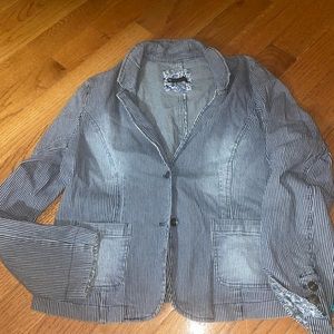 Denim blazer jacket Sz XL